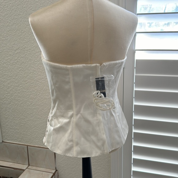 White House Black Market…Ecru Color Bustier… New With Tag and Straps - Picture 5 of 11